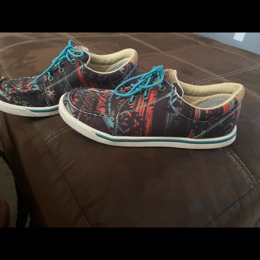 TWISTED X WOMEN'S MIDNIGHT AZTEC HOOEY LOPER LACE-UP SHOE